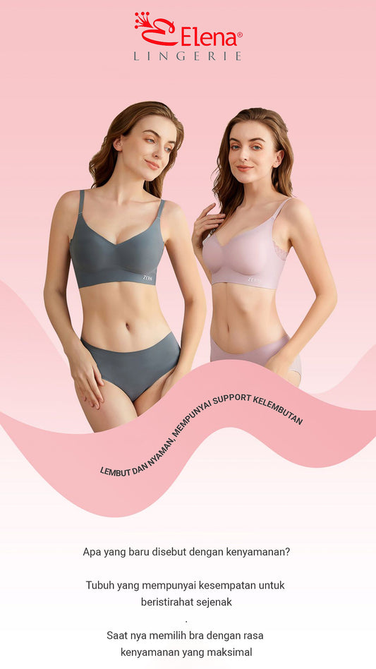 Elena Bra Cup Seamless E S8 602 - Multicolour Size 34-40B - Pakaian Dalam BH Wanita - New Arrivals