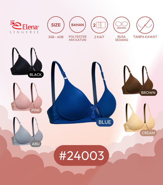 Elena No Wired 24003 - Cream size 32B - 40B