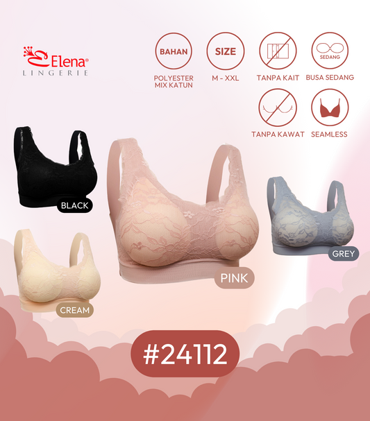 Elena Unwire Bra E 24112 - Size M-XXL - Pakaian Dalam Wanita BH - Best Seller