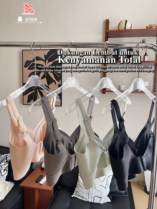 Elena Bra Yoga Seamless Tanpa Kawat Busa Semi E 29616 - M-XXL - Bra Unwired Premium Quality for Yoga