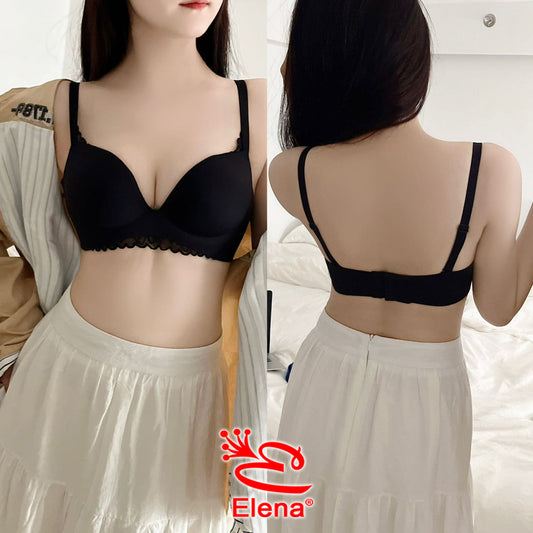 Elena Bra BH Robot Busa Tebal Tanpa Kawat Cup B Medium E 296444 - 34B - 38B - Bra Full Cup Lembut Tanpa Jahitan Seamless Kait 3