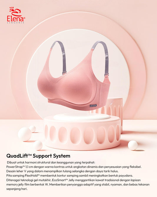 Elena One piece Seamless Medium Padded Bra E 29659 - Multicolour Size M-XL- Pakaian Dalam BH Wanita