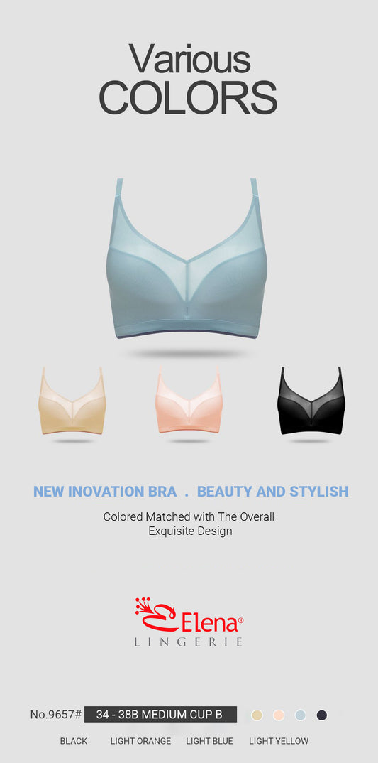 Elena Bra Robot Cup B Tanpa Kawat Busa Tipis 3 lapis E 299657 Kait 3