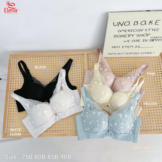 Elena Bra Seamless E 6217 34B - 40B Busa Tipis Full Cup B Kait 4 Bh Wanita
